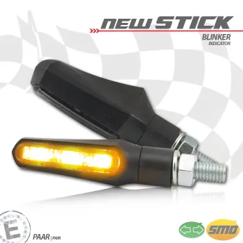 cafe 4 racer - Cob, LED taillight / turn signal combo. Black - MCS Standard indicators 