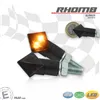 cafe 4 racer - LED smerovka "Romb" čierne tónované hliníkové páry M8 Rozmery: D:59 Š:18 V:22 mm - HS MOTO Germany Štandardné smerovky 4251352635662