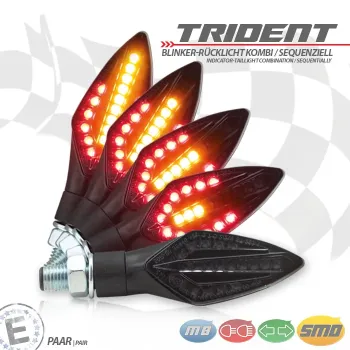 cafe 4 racer - HIGHSIDER BRONX 3v1 LED zadní světlo, brzdové světlo, blinkr - Highsider 3v1 4054783689507