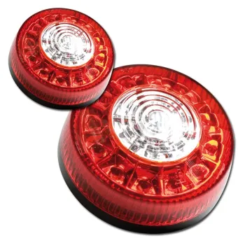 cafe 4 racer - Overdrive mini LED taillight. Clear lens. Red insert - MCS LED Rear lights 
