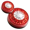 cafe 4 racer - LED Indicator Tail Light Combo "Round" M6 Pair Ø80 mm for ATV/E-Bike/Motorcycle E-approved - HS MOTO Germany LED Rear lights 4251352605047