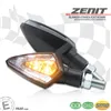 cafe 4 racer - LED Indicator Parking Light Combo "Zenit" Black ABS M8 Pair L 53 x W 30 x - HS MOTO Germany Standard indicators 4251352638489