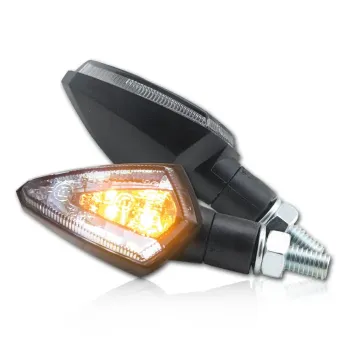 cafe 4 racer - LED Indicator Parking Light Combo "Zenit" Black ABS M8 Pair L 53 x W 30 x - HS MOTO Germany Standard indicators 4251352638489