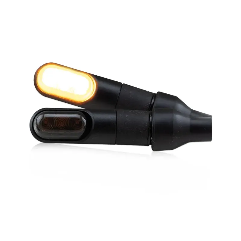 cafe 4 racer - LED ukazatel "RAPID" černě tónovaný M8 pár L 48 x Ø 14 mm - HS MOTO Germany Standardní ukazatele směru 4251926908550