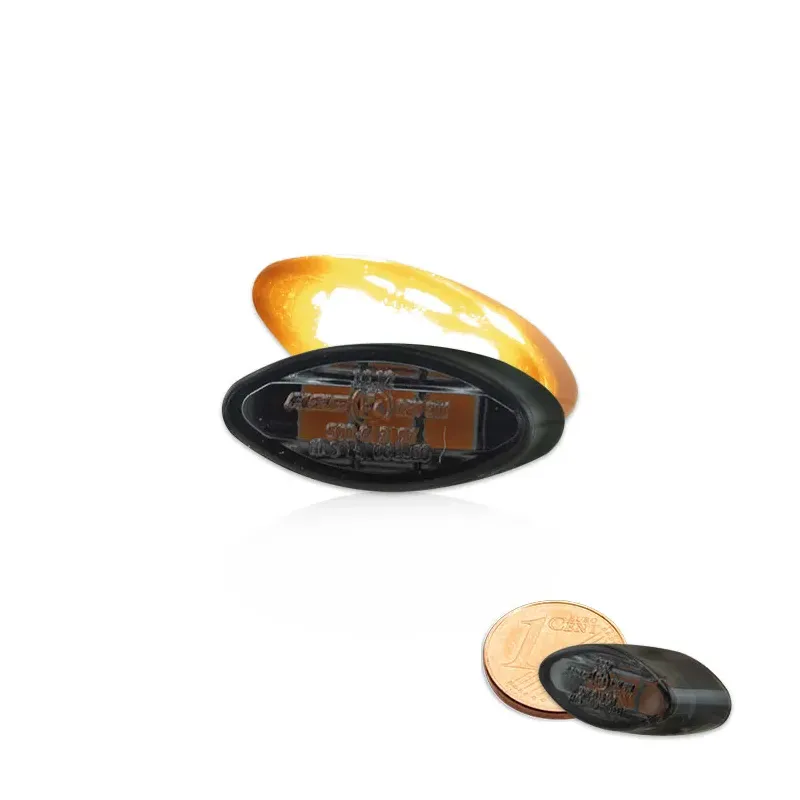 cafe 4 racer - SMD Built-in Indicator Set "Cateye" Tinted Pair Dimensions: L 17 x H 8 x D - HS MOTO Germany Special indicators 4251926902800
