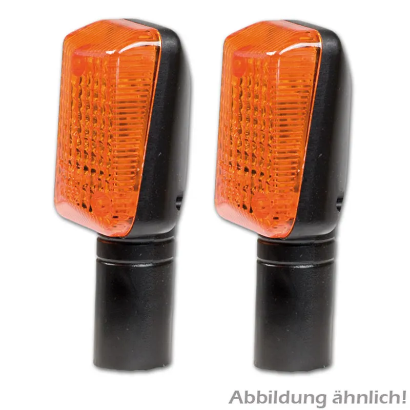 cafe 4 racer - Superbike Indicator Black Long Tinted - HS MOTO Germany Standard indicators 4251352612144