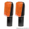 cafe 4 racer - Superbike Indicator Black Long Tinted - HS MOTO Germany Standard indicators 4251352612144