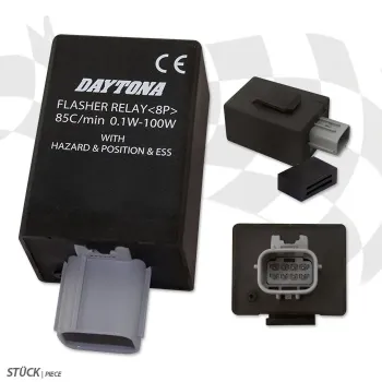cafe 4 racer - TECNIUM Flasher Relay 30A 3Pins  Gilera Piaggo  - HS MOTO Germany Flasher relays 4251352615916