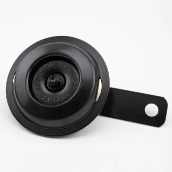cafe 4 racer - Klakson "12V" 12V Ø 75mm černý 100dB - HS MOTO Germany Klaksón 4251352613653