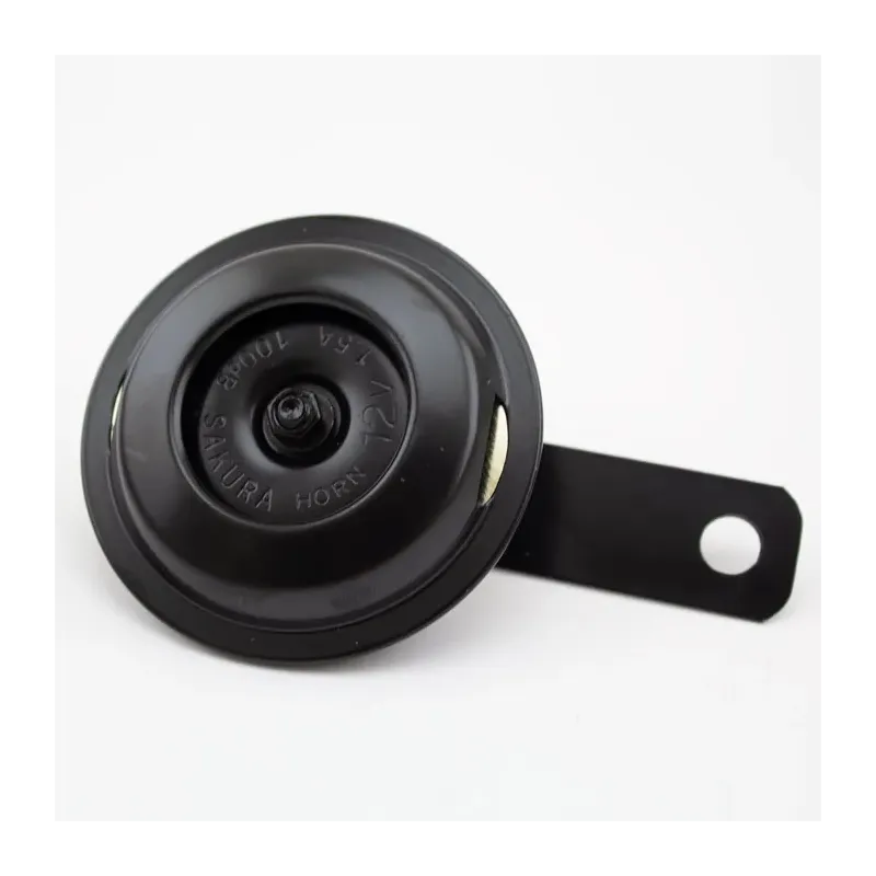 cafe 4 racer - Klakson "12V" 12V Ø 75mm černý 100dB - HS MOTO Germany Klaksón 4251352613653