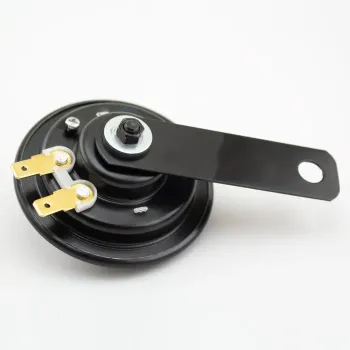 cafe 4 racer - Klakson "12V" 12V Ø 75mm černý 100dB - HS MOTO Germany Klaksón 4251352613653