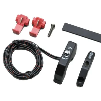 cafe 4 racer - Domino Electric Control  switch ENGINE Start/Stop Yellow - Domino & Tommaselli 22mm & 7/8 inch 8033900014442