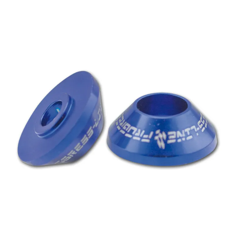 cafe 4 racer - Pár kužeľových luniet Alu 6061 modrá 6 mm - HS MOTO Germany Šrouby & sety 4251352618788