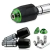 cafe 4 racer - Handlebar Weights "Multi" Aluminum and Steel Handlebars with I Ø 11-23 mm Pair Green - HS MOTO Germany Bar Ends 4251926901346