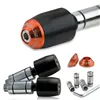 cafe 4 racer - Handlebar Weights "Multi" Aluminum and Steel Handlebars with I Ø 11-23 mm Pair Orange - HS MOTO Germany Bar Ends 4251926901353