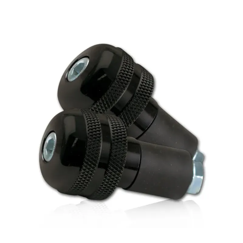 cafe 4 racer - Handlebar Weights Aluminum Black Ø Outer 28 mm for Steel Handlebars 7/8"-22 mm - HS MOTO Germany Bar Ends 4251352601353