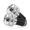 cafe 4 racer - Handlebar Weights Aluminum Silver Ø Outer 28 mm for Steel Handlebars 7/8&quot-22 mm - HS MOTO Germany Bar Ends 4251352601360