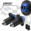cafe 4 racer - Závaží na řídítka "Disc" hliníkové černá/modrá pár 7/8&quot+1&quot řídítka s I Ø 14-19 mm - HS MOTO Germany Zátěže na řídítka 4251352627667