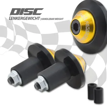 cafe 4 racer - Krytka řídítek HIGHSIDER, černá - Highsider Zátěže na řídítka 4054783209859