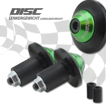 cafe 4 racer - HIGHSIDER Handlebar weights ENTERPRISE-EP1 silver - Highsider Bar Ends 4054783317615