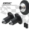 cafe 4 racer - Závažia na riadidlá "Disk" Hliník Čierna/Strieborná Pár 7/8&quot+1&quot Riadidlá s I Ø 14-19 mm - HS MOTO Germany Závažia do riaditok 4251352622013