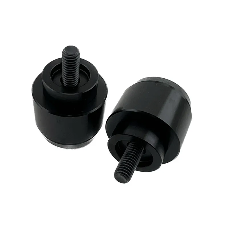 cafe 4 racer - Handlebar End Weights "D28" Black Pair Alu M6Y YAMAHA System MT-09 21- - HS MOTO Germany Bar Ends 4251926907416