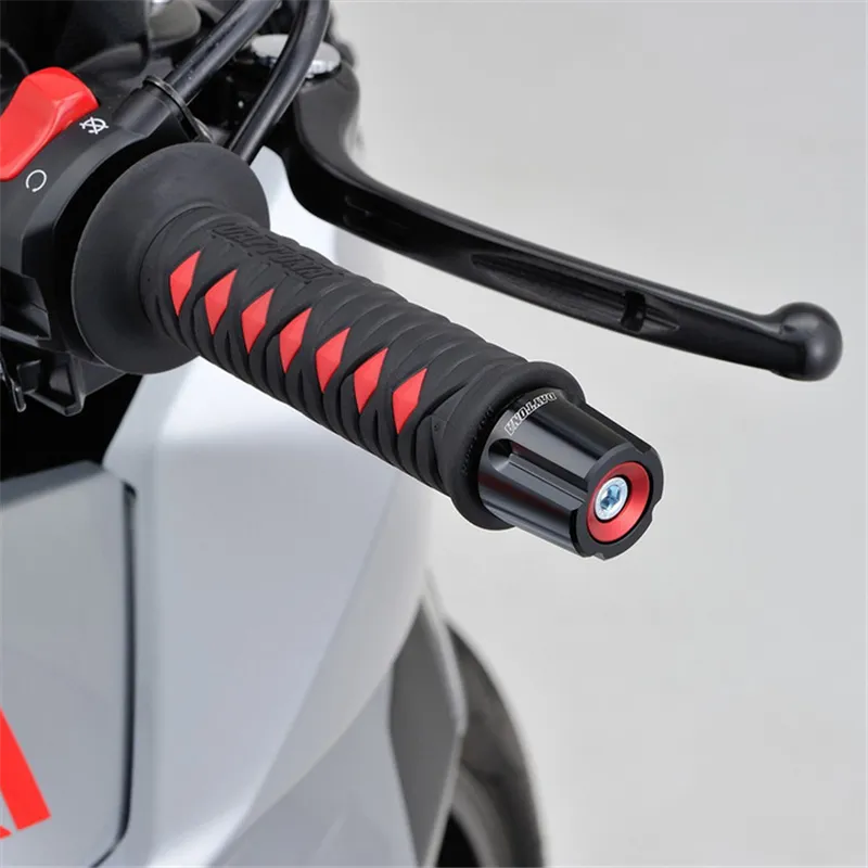 cafe 4 racer - Sada závaží na riadidlá "COMPASS" Hliník CNC Červený elox 14-19mm - Daytona Závažia do riaditok 4251926906815
