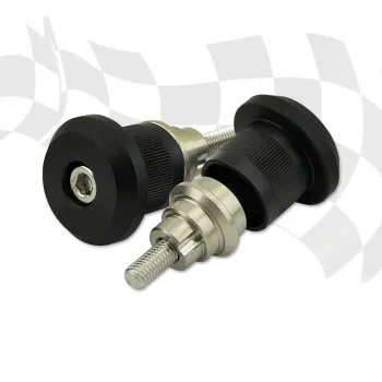 cafe 4 racer - HIGHSIDER Handlebar end CURVE, black - Highsider Bar Ends 4054783209859