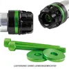 cafe 4 racer - Zierring + Screw "Magic" Pair green anodized - HS MOTO Germany Accessories 4251352609052