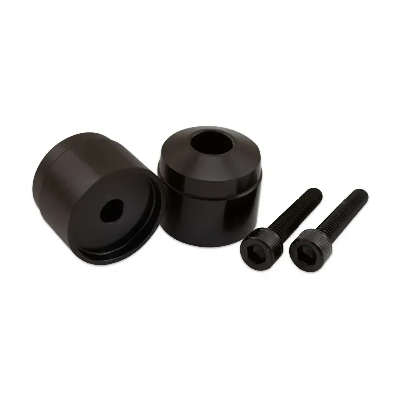 cafe 4 racer - Handlebar End Weights "D28" Black Pair M6 System M6 x 30mm Screw Aprilia Vespa - HS MOTO Germany Bar Ends 4251926901513