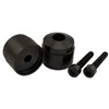 cafe 4 racer - Handlebar End Weights "D28" Black Pair M6 System M6 x 30mm Screw Aprilia Vespa - HS MOTO Germany Bar Ends 4251926901513