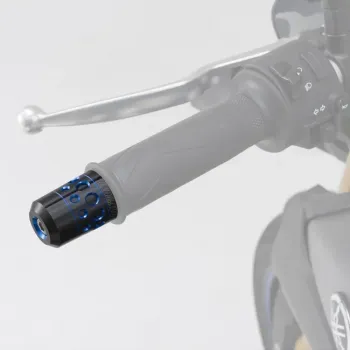 cafe 4 racer - Daytona Handlebar Weights "Hollow" Blue Anodized 7/8&quot+1&quot Handlebars with Ø 14-19 mm Pair - Daytona Scrambler handlebars 4251352611574