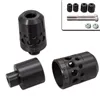 Daytona Handlebar Weights "Hollow" Black Anodized 7/8&quot+1&quot Handlebars with Ø 14-19 mm Pair