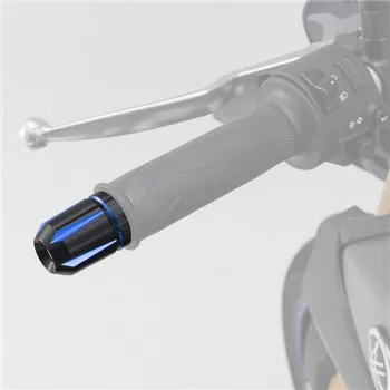 cafe 4 racer - Daytona Handlebar Weights "Scratch" Blue Anodized Pair Aluminum CNC Yamaha M16 System - Daytona Scrambler handlebars 4251352622488