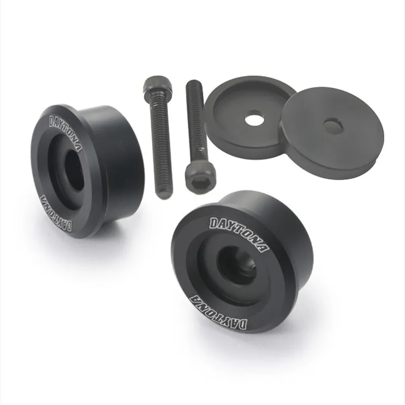 cafe 4 racer - Handlebar Weights "D-MIRROR" M6-PIA Black Pair M6 System Aprilia Vespa Moto Guzzi - HS MOTO Germany Bar Ends 4251926907676