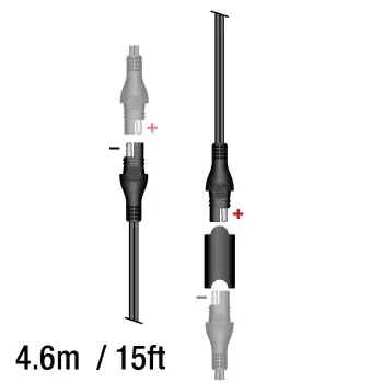 cafe 4 racer - Socket for OptiMate, (SAE-76), length0.5 m, (10A max.) - HS MOTO Germany Connectors for chargers 4251352626929