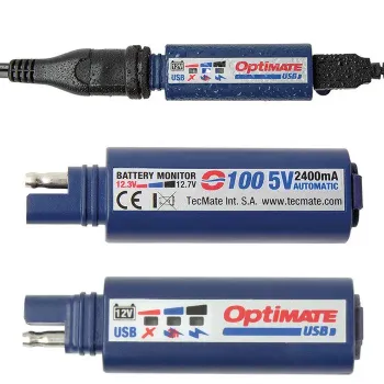 cafe 4 racer - Tecmate OptiMATE USB O-115 USB charger - OPTIMATE Connectors for chargers 