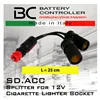 cafe 4 racer - Univerzálny adaptér dvojitá panelová zásuvka 18mm na zapaľovač cigariet 12 + 18mm L 25cm Číslo výrobcu: SD.ACC - HS MOTO Germany Káble k nabíjačkam 4251352627261