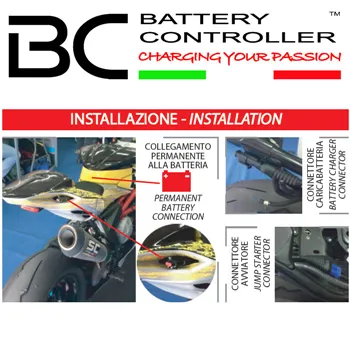 cafe 4 racer - Kabel pro nabíjení a nastartování BC K1500 AIR L 80cm BBC Kabel pro nastartování motocyklu - HS MOTO Germany Kabely k nabíječkám 8059070581171