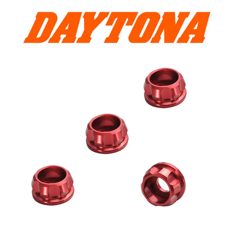 Conical Aluminum Red Retaining Ring 6mm 4pcs AØ16mm