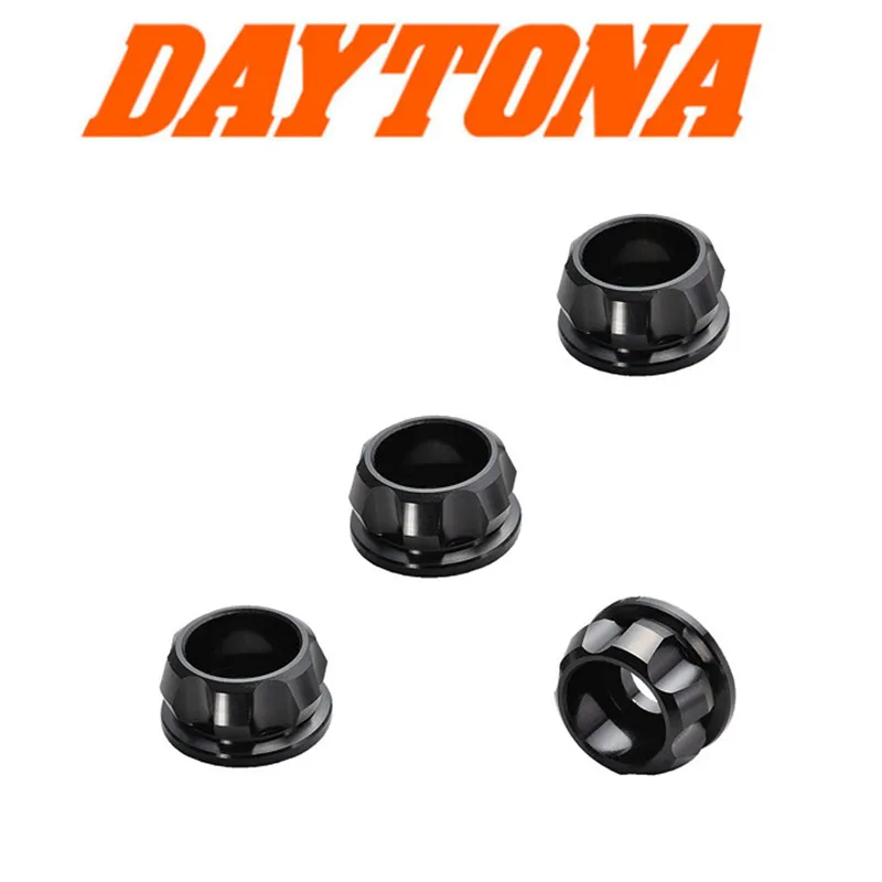 cafe 4 racer - Kužeľové hliníkové čierne 6mm 4ks AØ16mm - Daytona Šrouby & sety 4251352637574