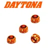 cafe 4 racer - Kužeľová hliníková distanční podložka oranžová 6mm 4ks AØ16mm - Daytona Šrouby & sety 4251352637581