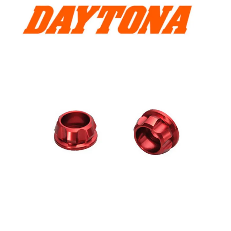 cafe 4 racer - Conical Aluminum Red Retaining Ring 8mm 2pcs AØ21mm - Daytona Screw nuts sets pins orings 4251352637673