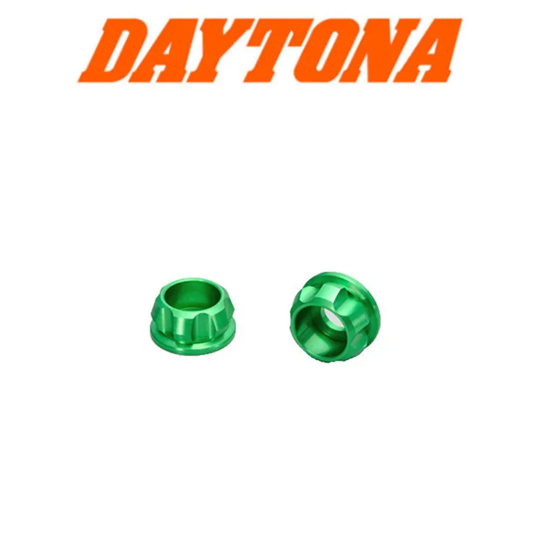 cafe 4 racer - Kužeľové hliníkové zelené distanční kroužky 8mm 2ks OD21mm - Daytona Šrouby & sety 4251352637642
