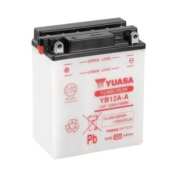 cafe 4 racer - Battery YUASA YB12A-B 12V 12 AH Lead-Acid / STD L 134 x W - YUASA  Lead-Acid Batteries 5050694005473