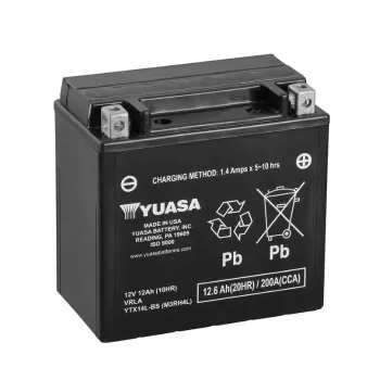 cafe 4 racer - Battery YUASA YTX7L-BS 12V 6 AH Maintenance-Free - YUASA  AGM Batteries 5050694004445