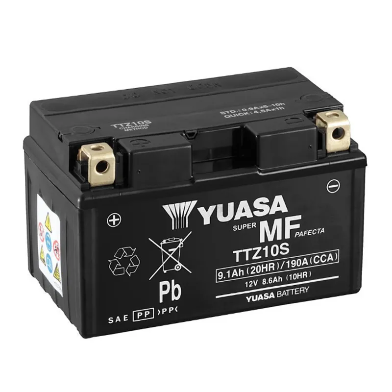 cafe 4 racer - Battery YUASA TTZ10S 12V 8.6 AH Maintenance-Free Open DIN 50901 - YUASA  AGM Batteries 5050694011412