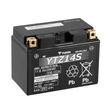cafe 4 racer - YUASA BATTERY YTX20H-BS MF W/ ACID - YUASA  AGM Batteries 048493625058