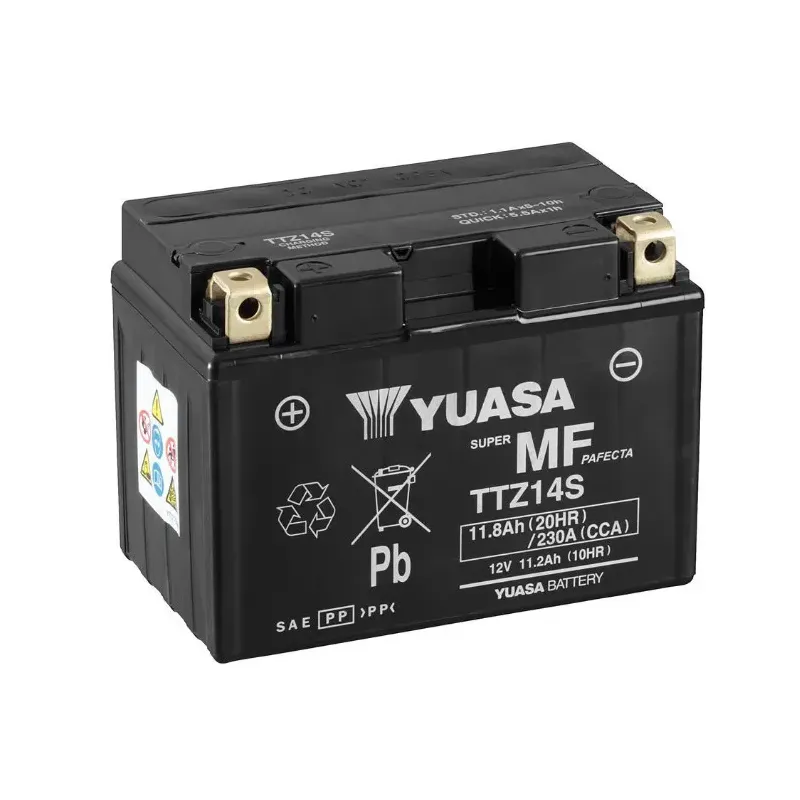 cafe 4 racer - Battery YUASA TTZ14S 12V 11.2 AH Maintenance-Free DIN 51101 - YUASA  AGM Batteries 5050694011436
