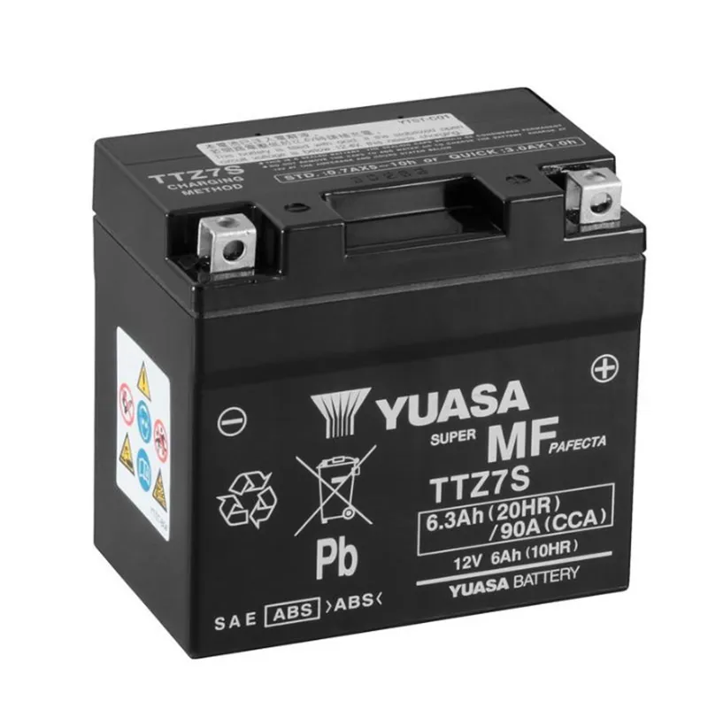 cafe 4 racer - Battery YUASA TTZ7S 12V 6 AH Maintenance-Free - YUASA  AGM Batteries 5050694011405